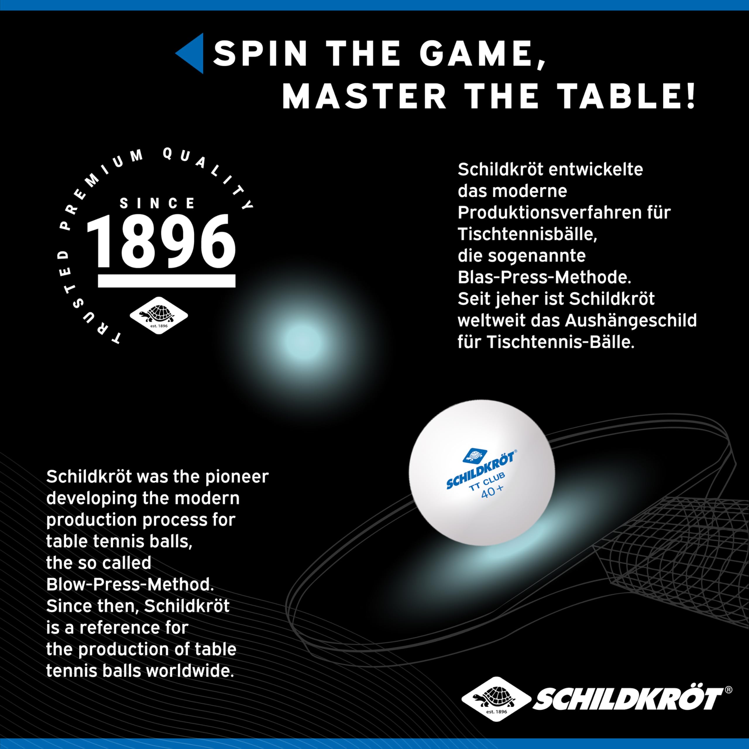 Donic-Schildkröt 608532, Pallina da Ping Pong, 120, bianco