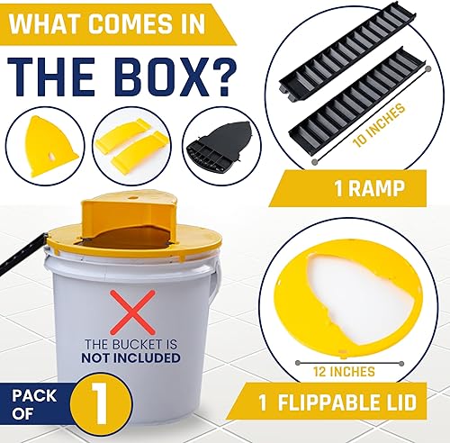 Miniatura 3 de Trampa para ratones, trampa para mouse con reinicio automático, para uso en interiores y exteriores, compatible con cubeta de 5 galones