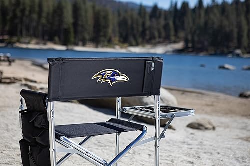 Miniatura 238 de PICNIC TIME NFL Unisex-Adult NFL Sports Chair with Side Table, Beach Chair, Camp Chair for Adults Negro