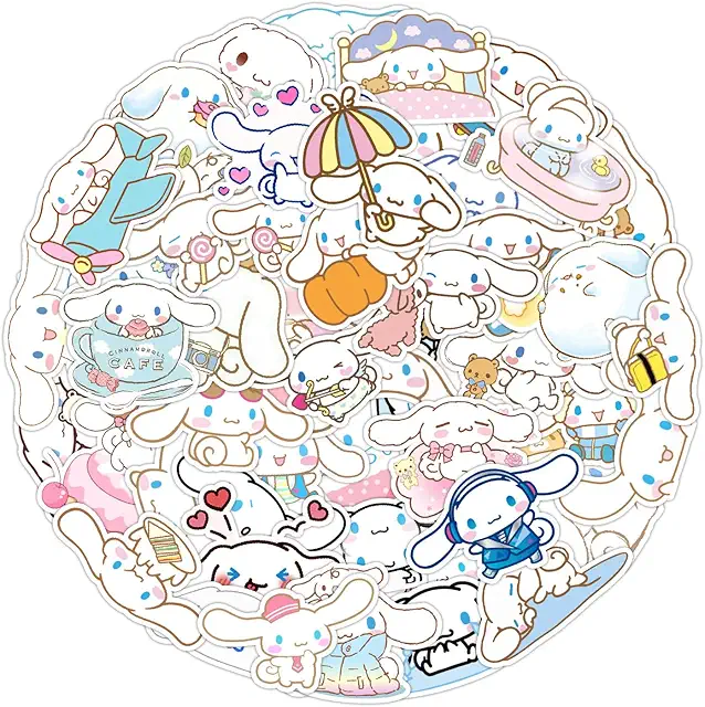 Pegatinas Cinnamoroll 50 PCS - Figuritas Decorativas Impermeables
