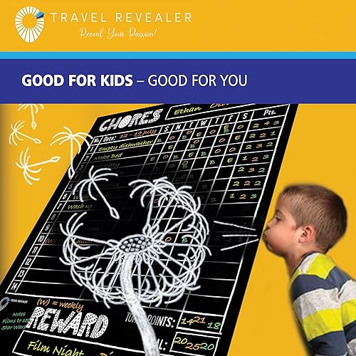 Miniatura 6 de Travel Revealer Tabla magnética de tareas para niños, múltiples niños, adultos, tabla de recompensas familiares para niños en casa magnética de 11 x
