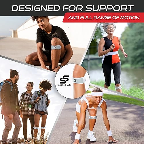 Vista 97 de Osgood Schlatter - Rodillera para niños, jóvenes, mujeres y hombres con 3 longitudes, correa de rodilla para artritis, tendinitis y dolor Beige