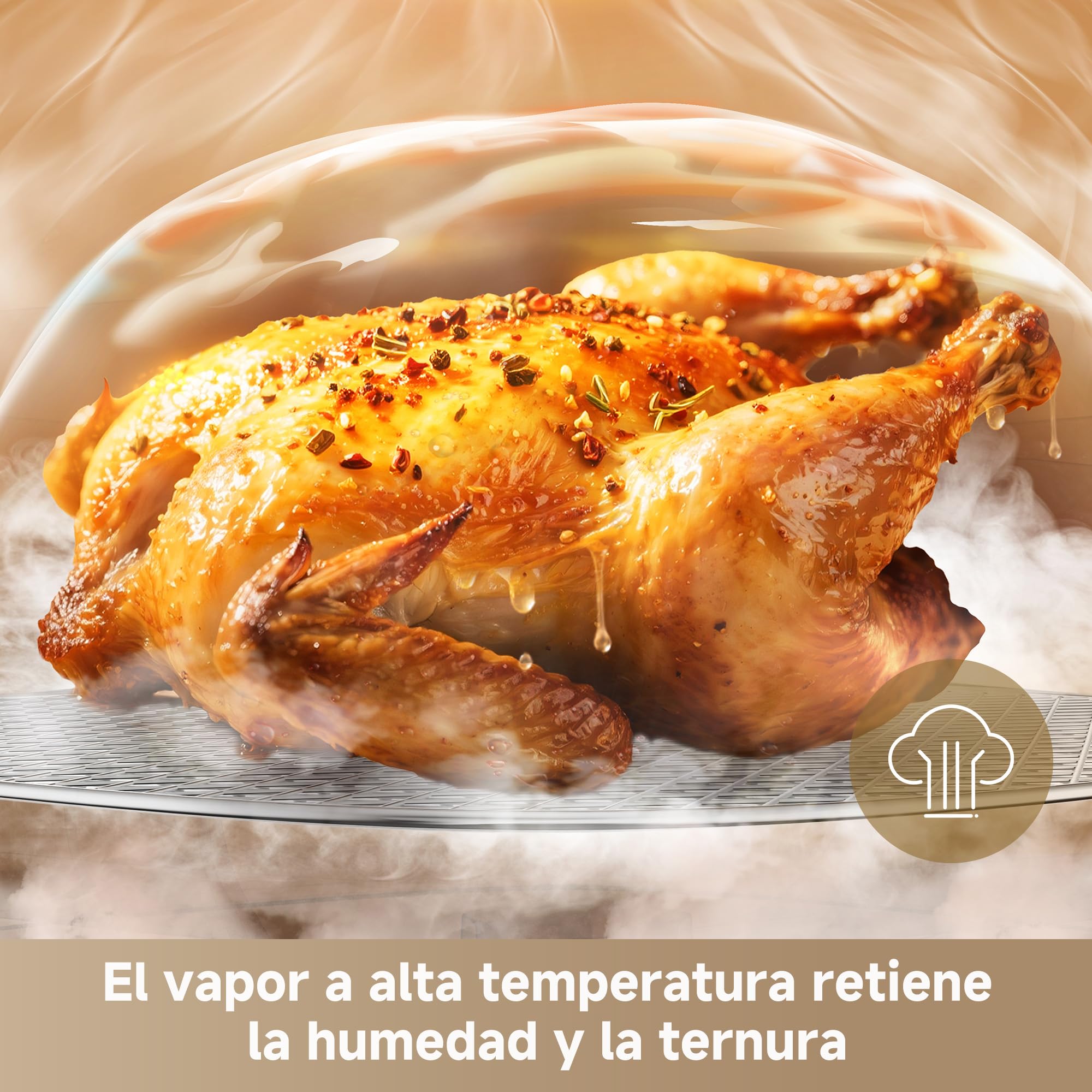 DREAME Tasti Freidora De Aire De Vidrio Portátil 5-1, 2 Ollas (2,5 L + 4,5 L), Cristal Borosilicato 6 mm, Aire Caliente 3D, Apta Lavavajillas, Vista Panorámica 360°, Desmontable