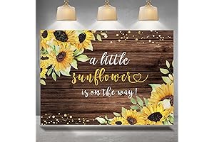 Sunflower Backdrop For Baby Shower 7x5Ft