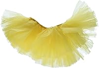 Vista 1 de Tutú de tul amarillo hecho a mano en Estados Unidos para perros extra grandes
