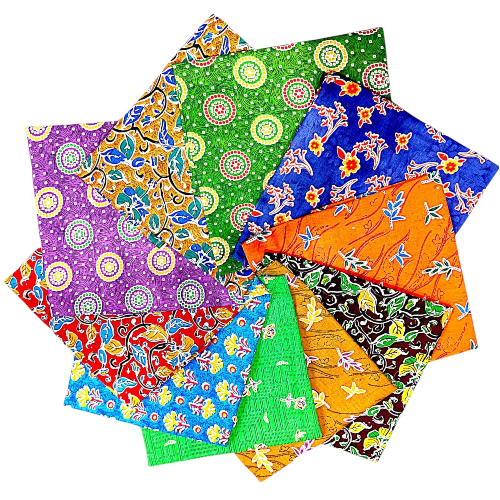 Cotton Blend Blouse Piece Fabric for Women (1 Metre, Multicolor, Pack of 10) – Suitable for Gifting, Puja, Haldi, Sawan, Navratri-image-17
