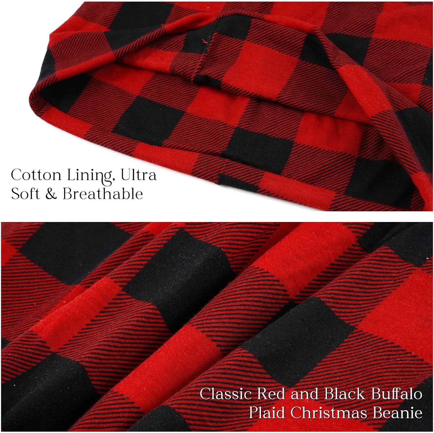 DOCILA Slouchy Beanie for Women Fashion Print Daily Cotton Skull Cap Cozy Stretch Soft Stocking Caps for Winter Fall Spring - Image 7