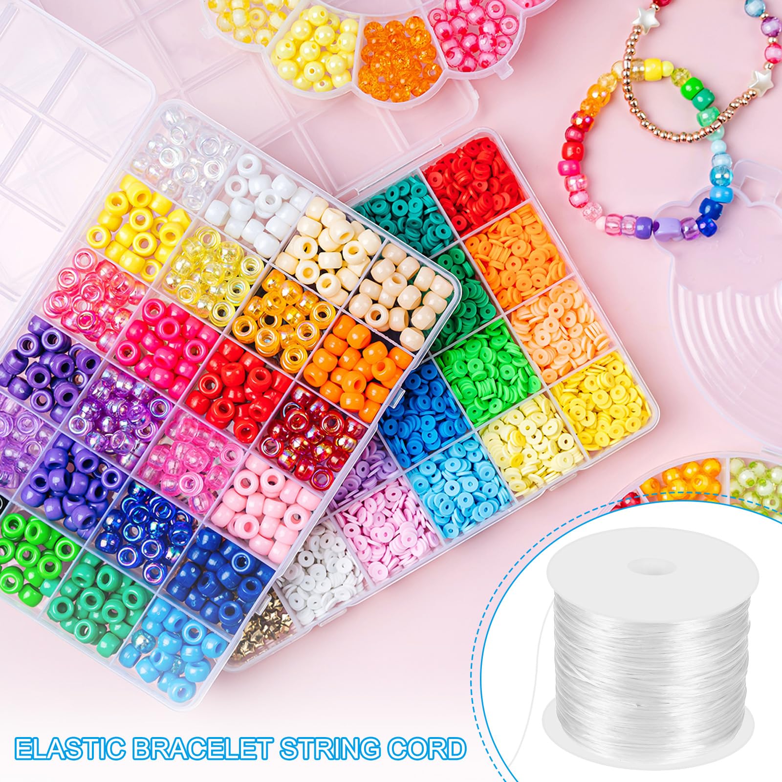 PATIKIL 44Yard/40m Flat Stretchy Bracelet String - Image 4