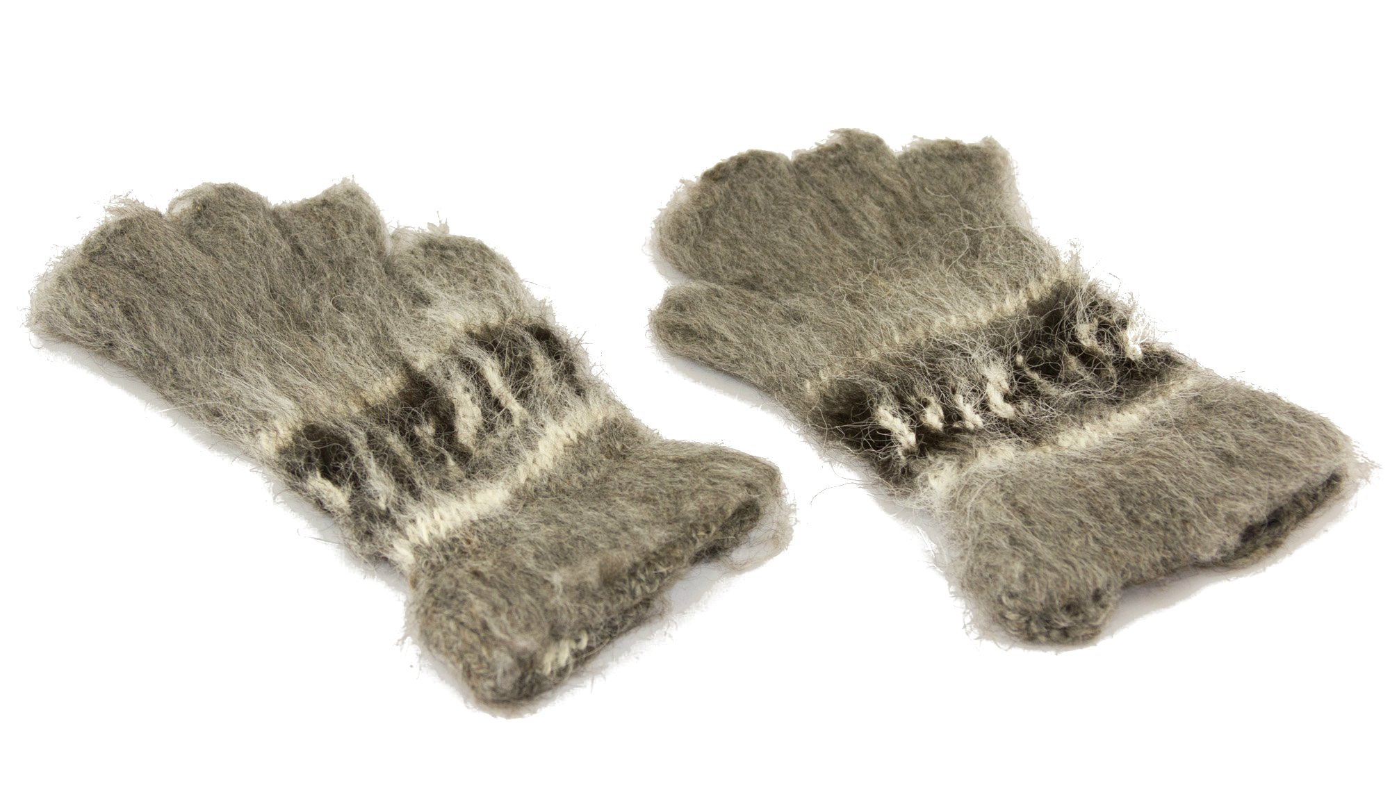 Tumia LAC Alpaca Adult Fingerless Gloves - Grey