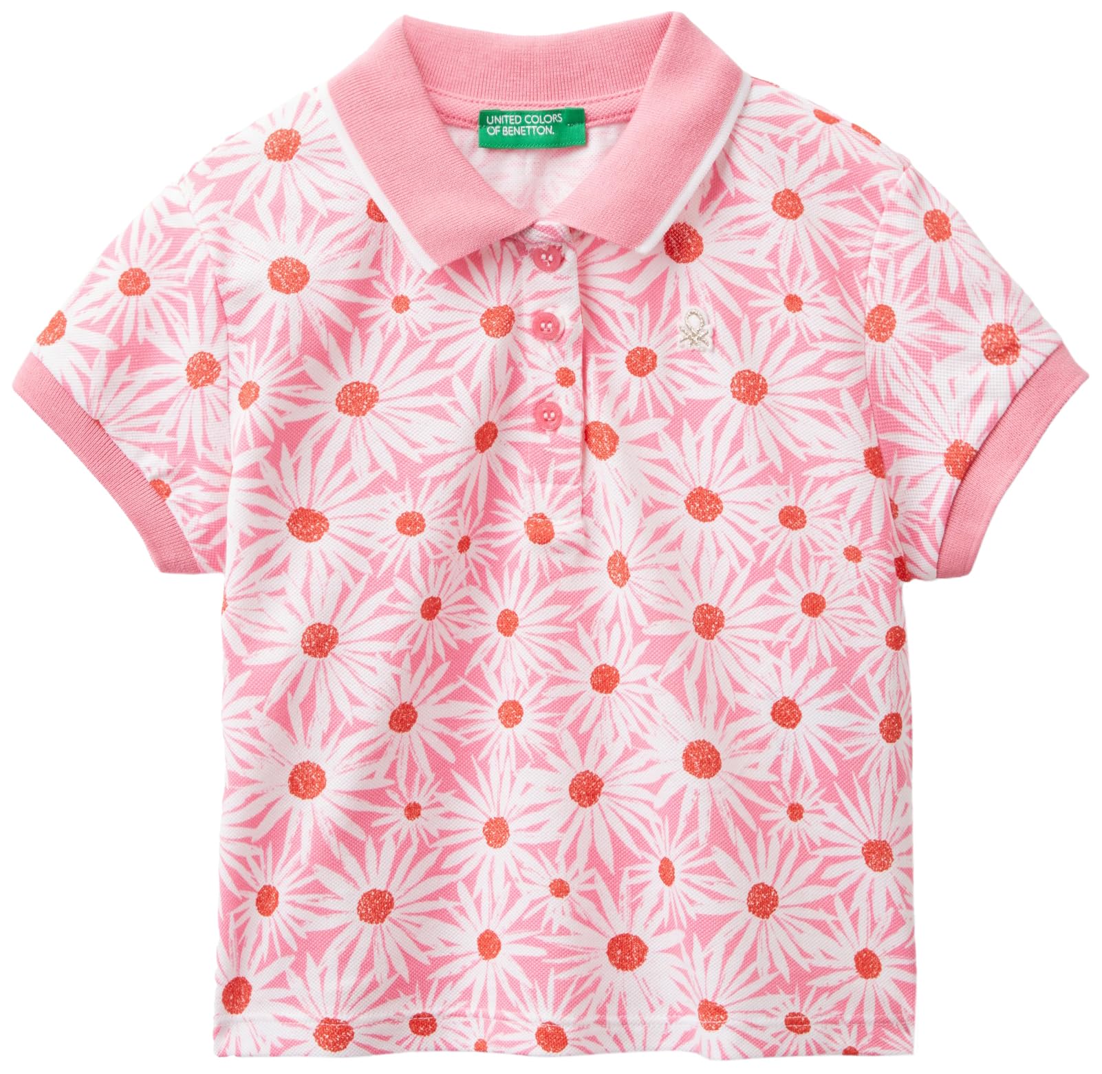 United Colors of Benetton Polo Shirt M/M, Rosa, 116 cm