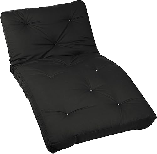 Miniatura 206 de Poly Solid - Colchón de futón completo, 8 pulgadas, color azul polvoriento Negro -,Azul,rosado (Blush Pink),Borgoña,Burnt orange,2-Burnt