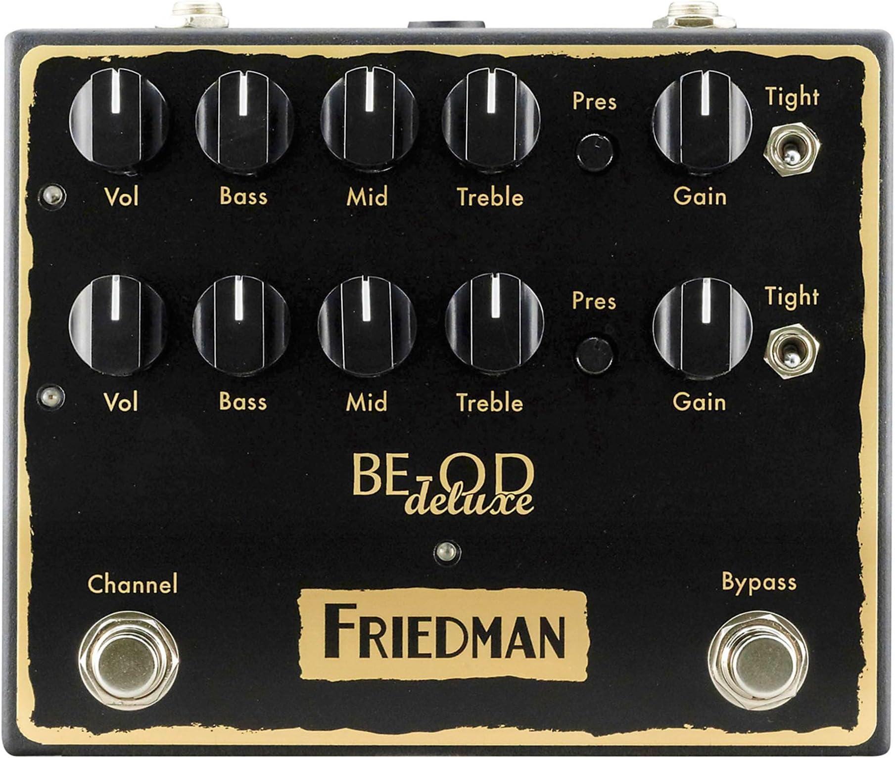 Friedman Amplification BE-OD Deluxe Dual Overdrive Guitar Effects Pedal