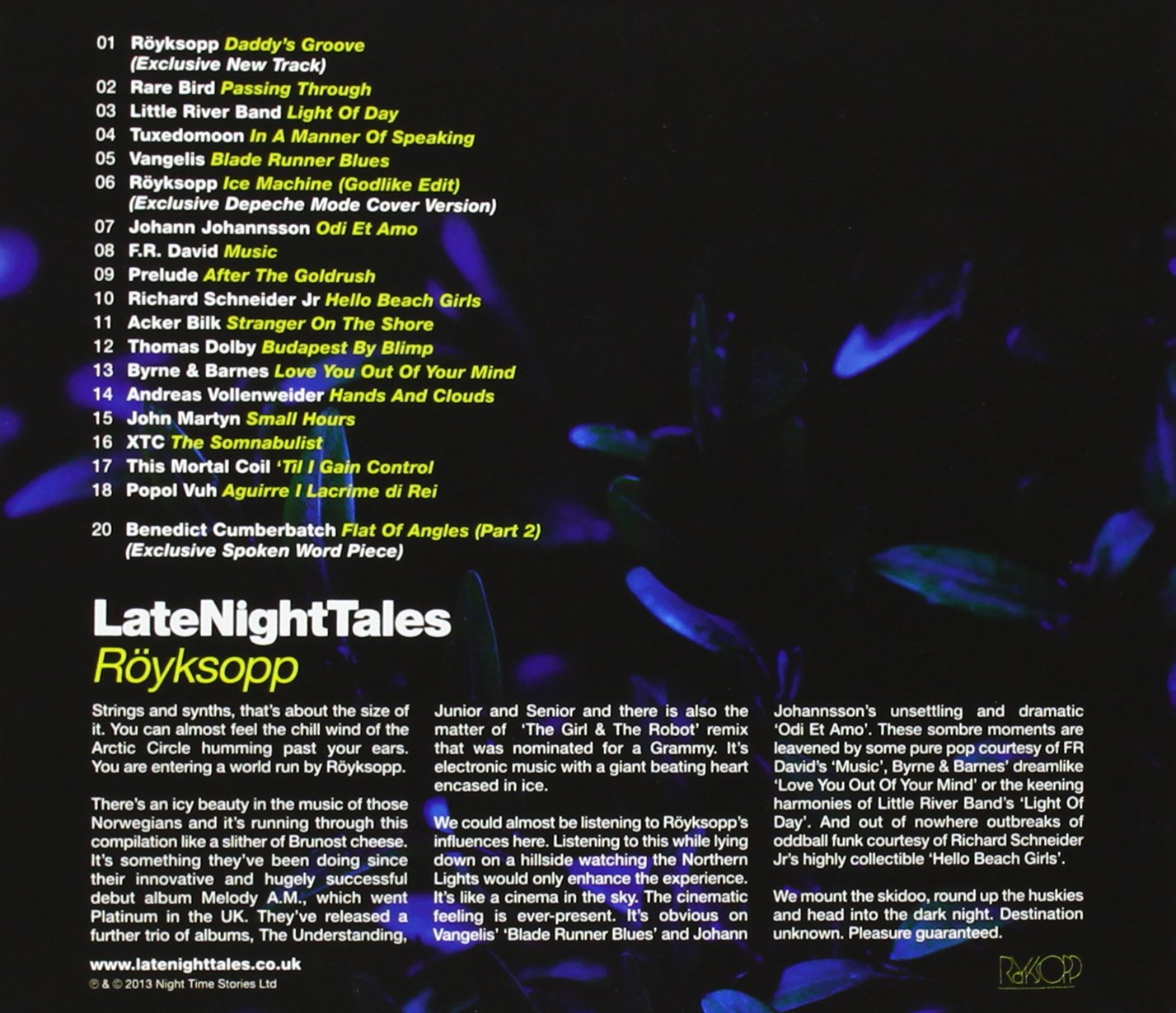 Late Night Tales: Röyksopp