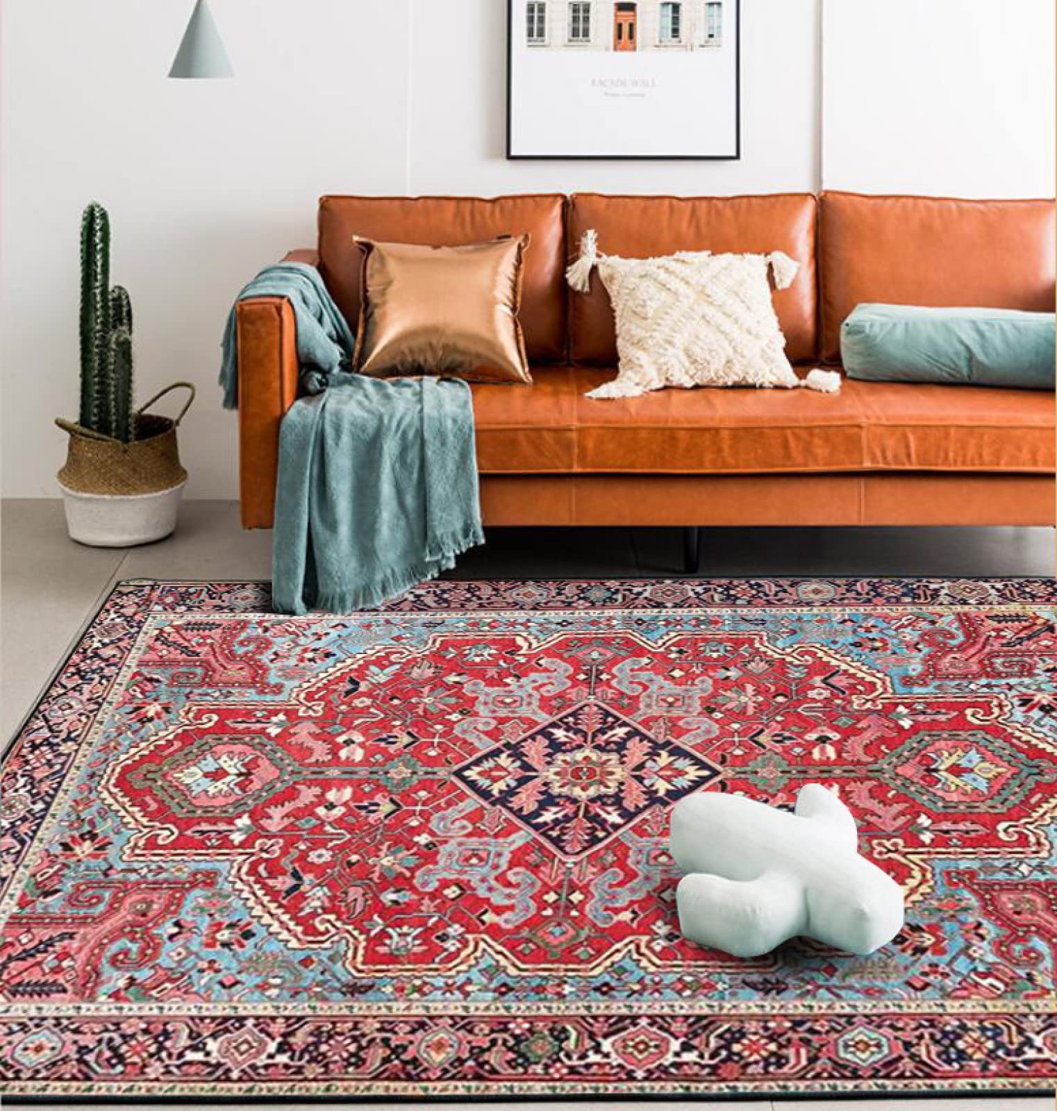 Tappeti Design Designer Carpet 80 X 200 CM Ethnic style red European style Living Bedroom Children Room Dining Office Studio 80x200cm