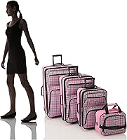 Vista 142 de Rockland, juego de equipaje de dos piezas, Carbón), F102