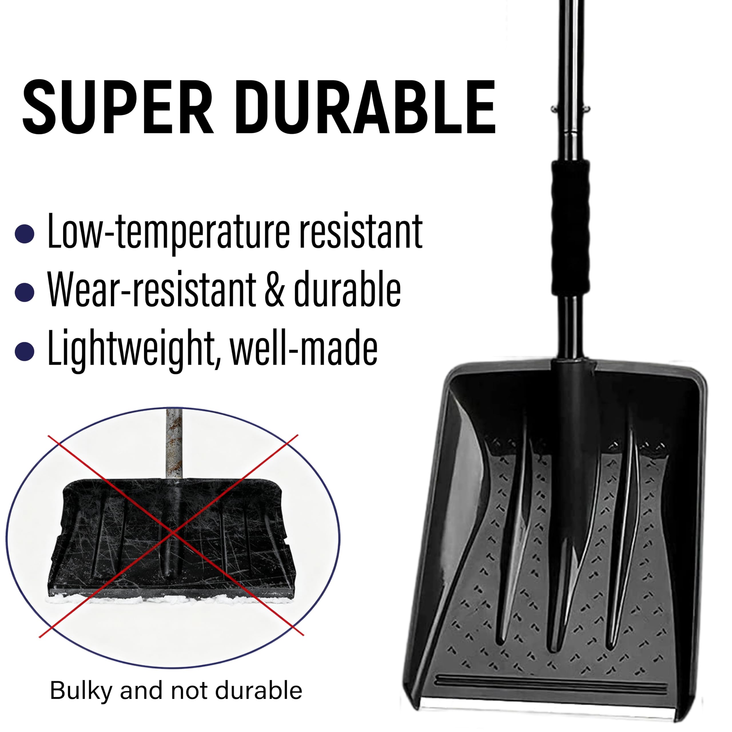 ThawTech Cordless Snow Shovel,Frost-Resistant Shell,Adjustable Snow Guide — view 2