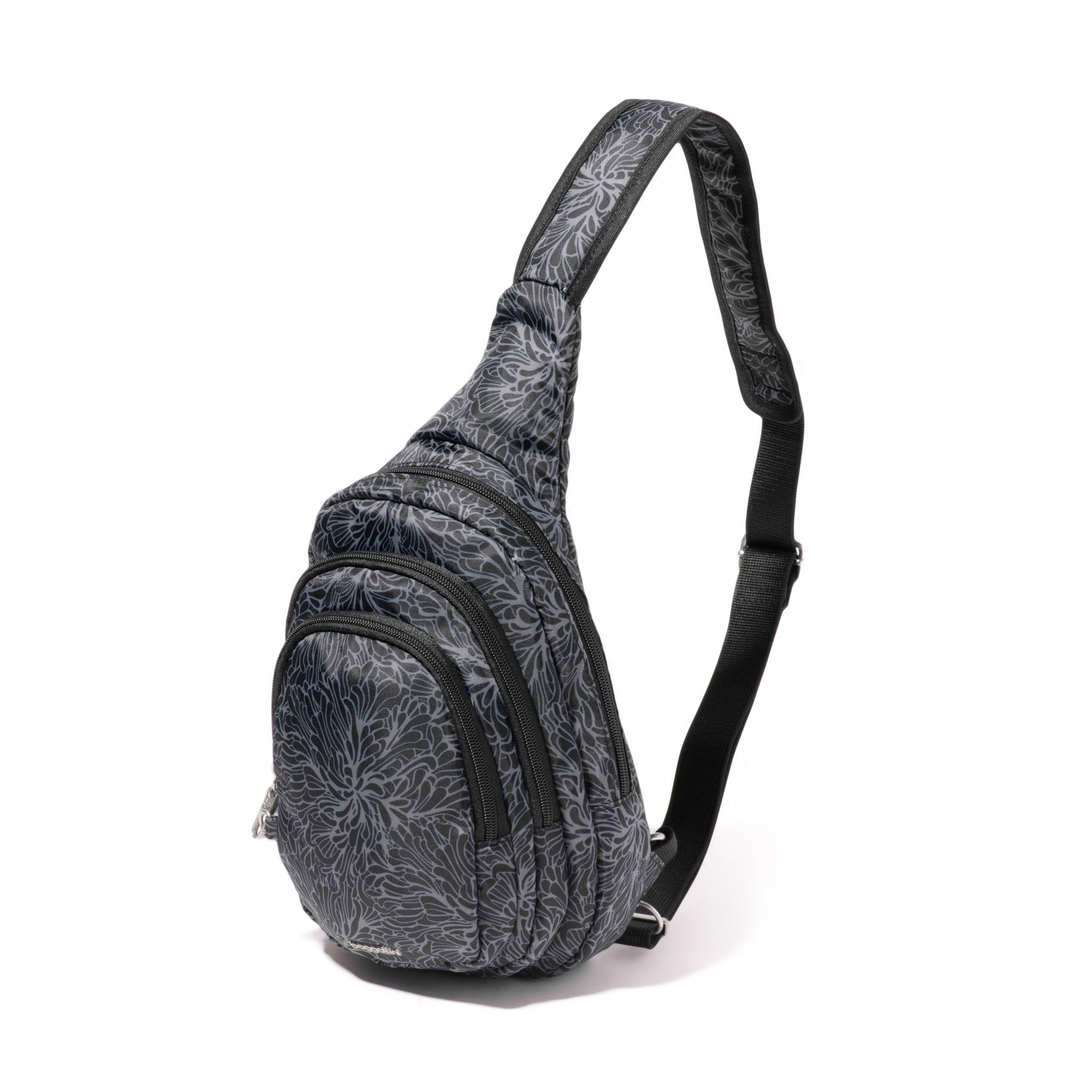 Baggallini Securtex Anti-Theft Multi Zip Sling