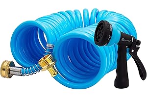 AUTOMAN EVA Recoil Garden Hose 25ft - The Ultimate Watering Solution