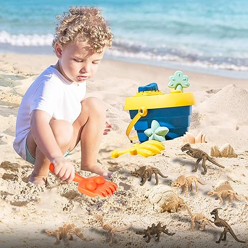 Miniatura 4 de 36 piezas de esqueletos de fósiles de dinosaurio, juguetes de esqueleto de dinosaurio, figuras surtidas, huesos de dinosaurio para decoración de