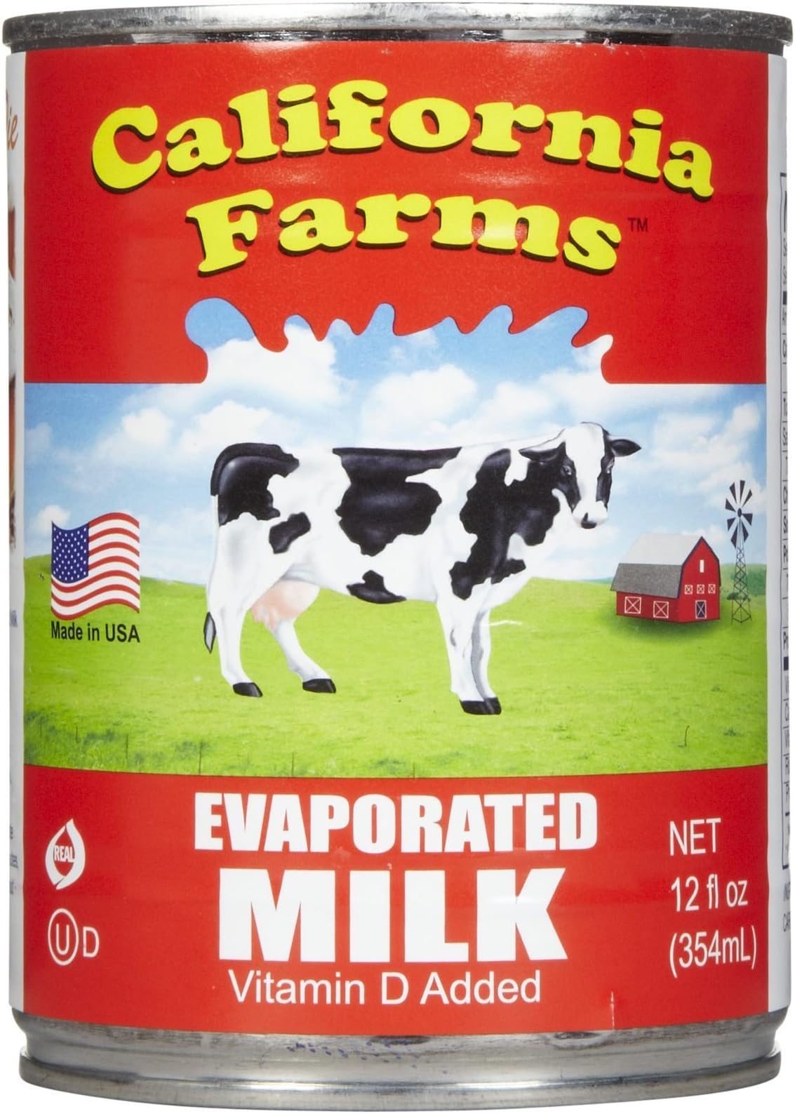 California Farms, Milk Evaporated, 12 Fl Oz