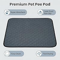 Vista 3 de Paquete de 4 forros para jaula de conejillo de indias - Almohadillas lavables para orina de conejillo de indias, impermeables, reutilizables