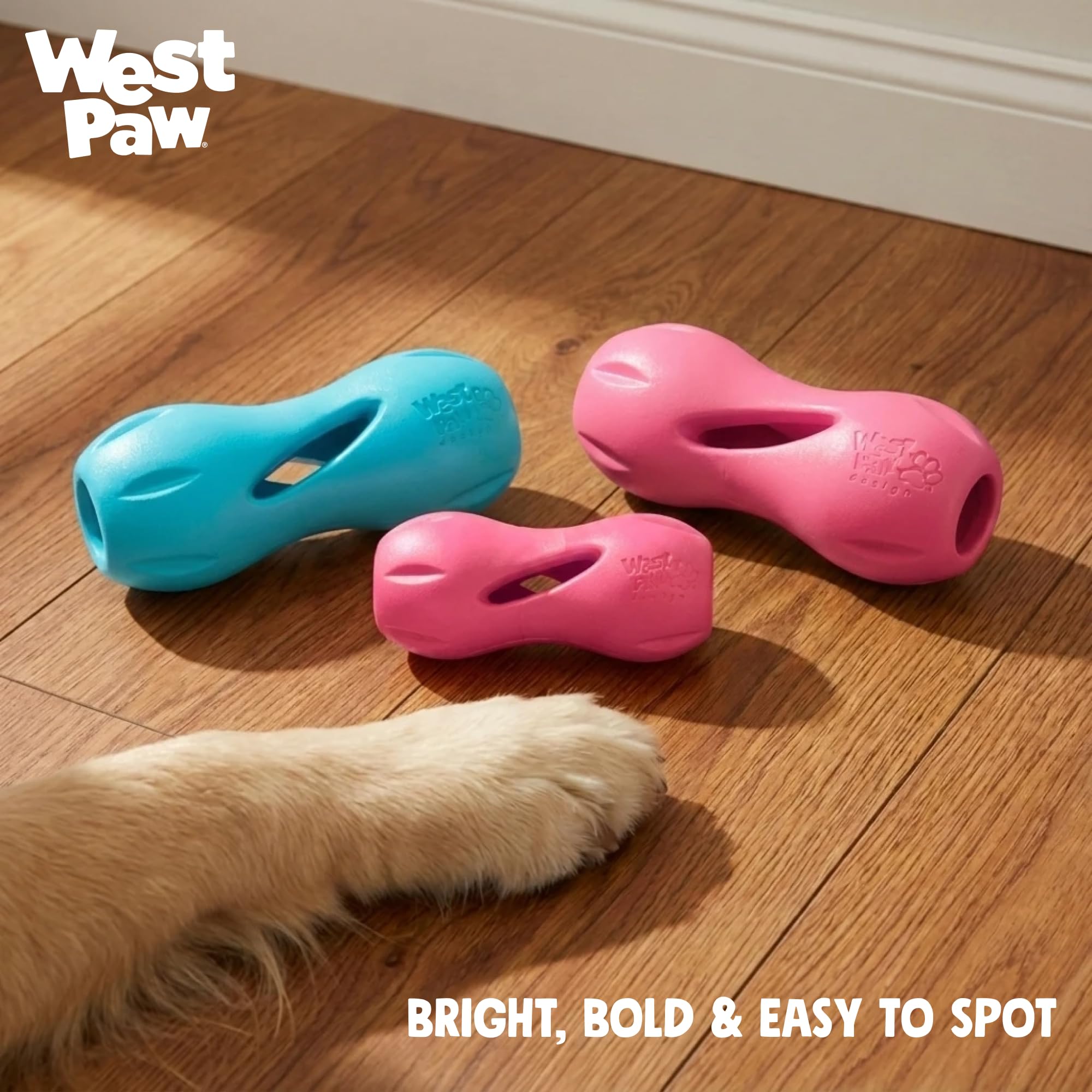 Pet Supplies : WEST PAW Qwizl Durable Zogoflex Dog Puzzle Toy for