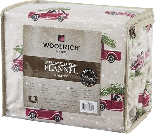 Miniatura 5 de Woolrich - Juego de sábanas de franela de algodón