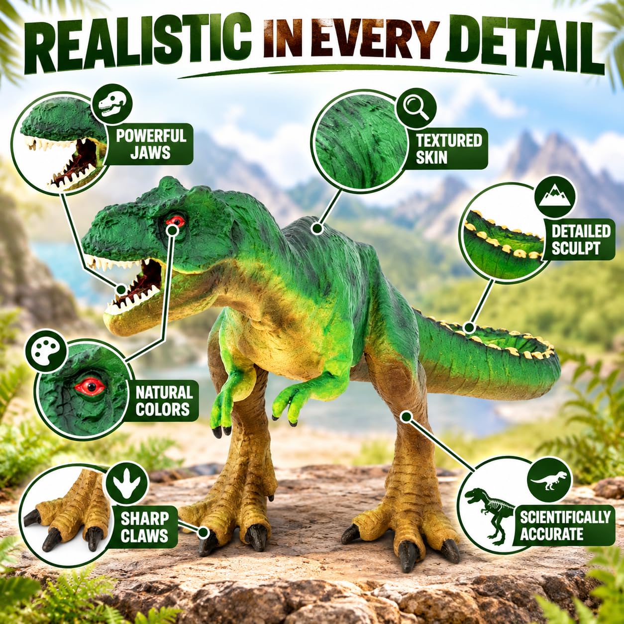 Amazon.com: Safari Ltd. Tyrannosaurus Rex Figurine - Detailed 7