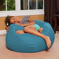 Vista 296 de Posh Creations - Puff para niños, adolescentes y adultos, incluye funda extraíble y lavable a máquina, tamaño grande de 38 pulgadas, lona con diseño