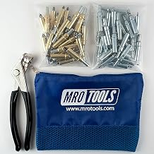 25 3/16 & 25 3/32 Zephyr Kwik-Lok Cleco Fasteners + Cleco Pliers w/Carry Bag KZ4S50-5