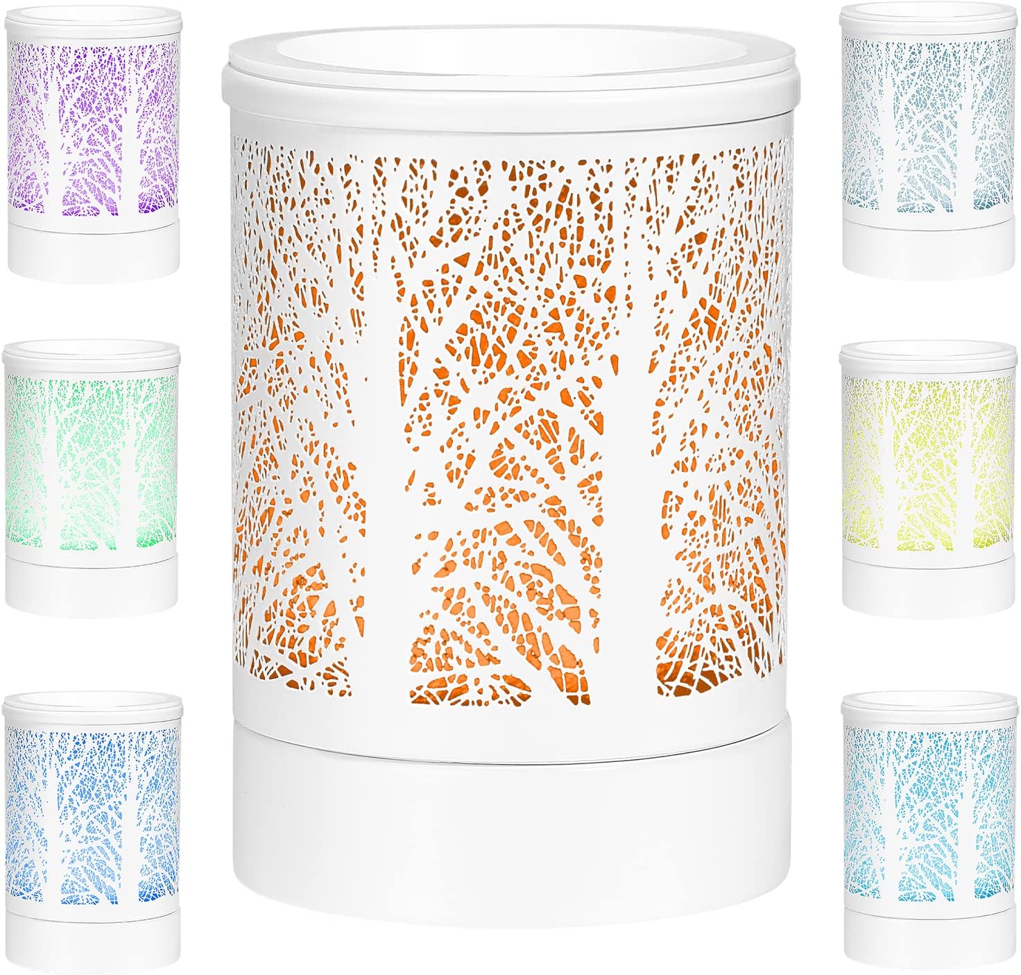 Electric Melt Burner, Electric Wax Melt Warmer 7 Colors LED Changing