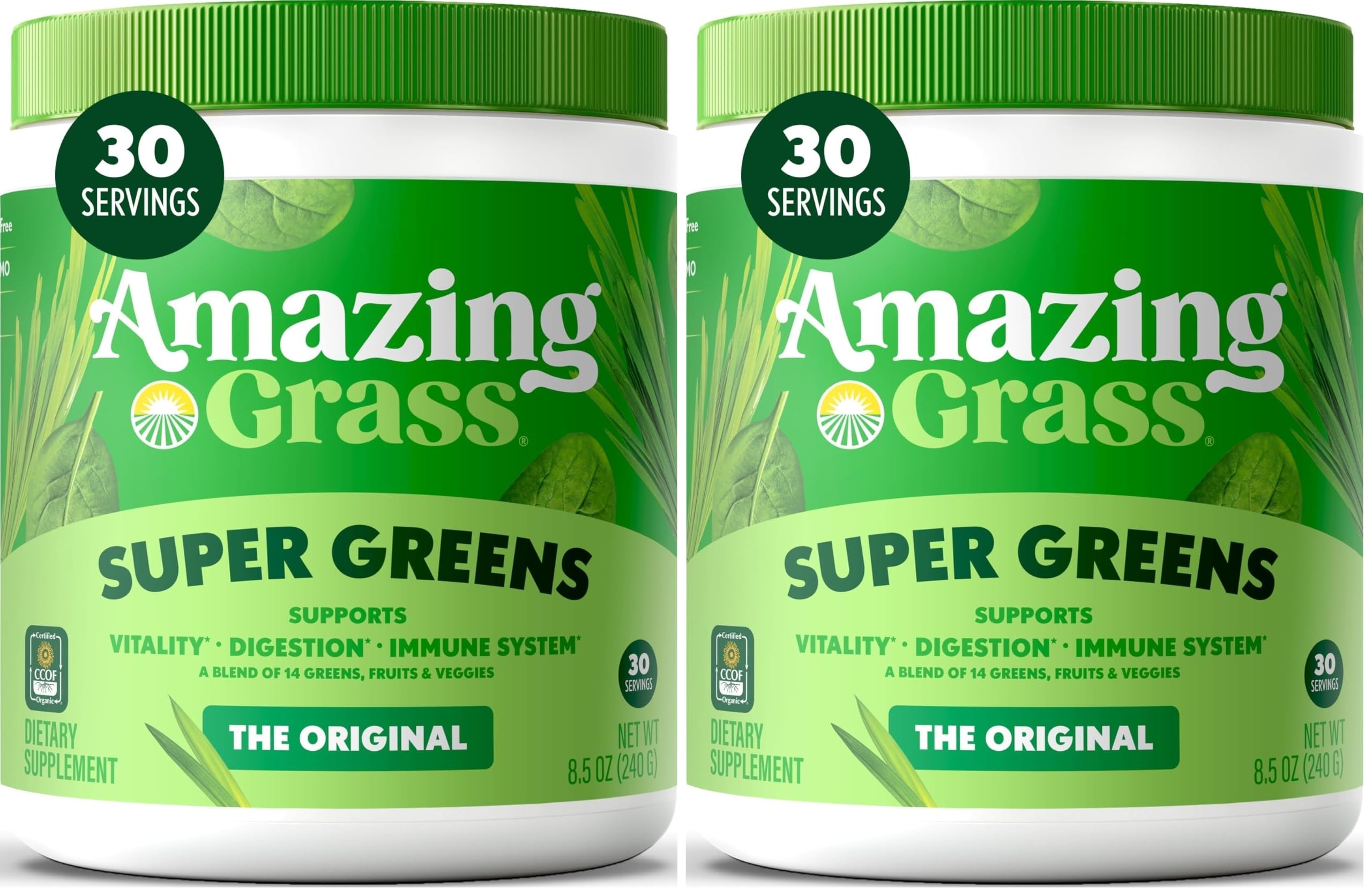 Amazing Grass Super Greens Powder, Organic, Berry, 100 Servings — Amazon image 16