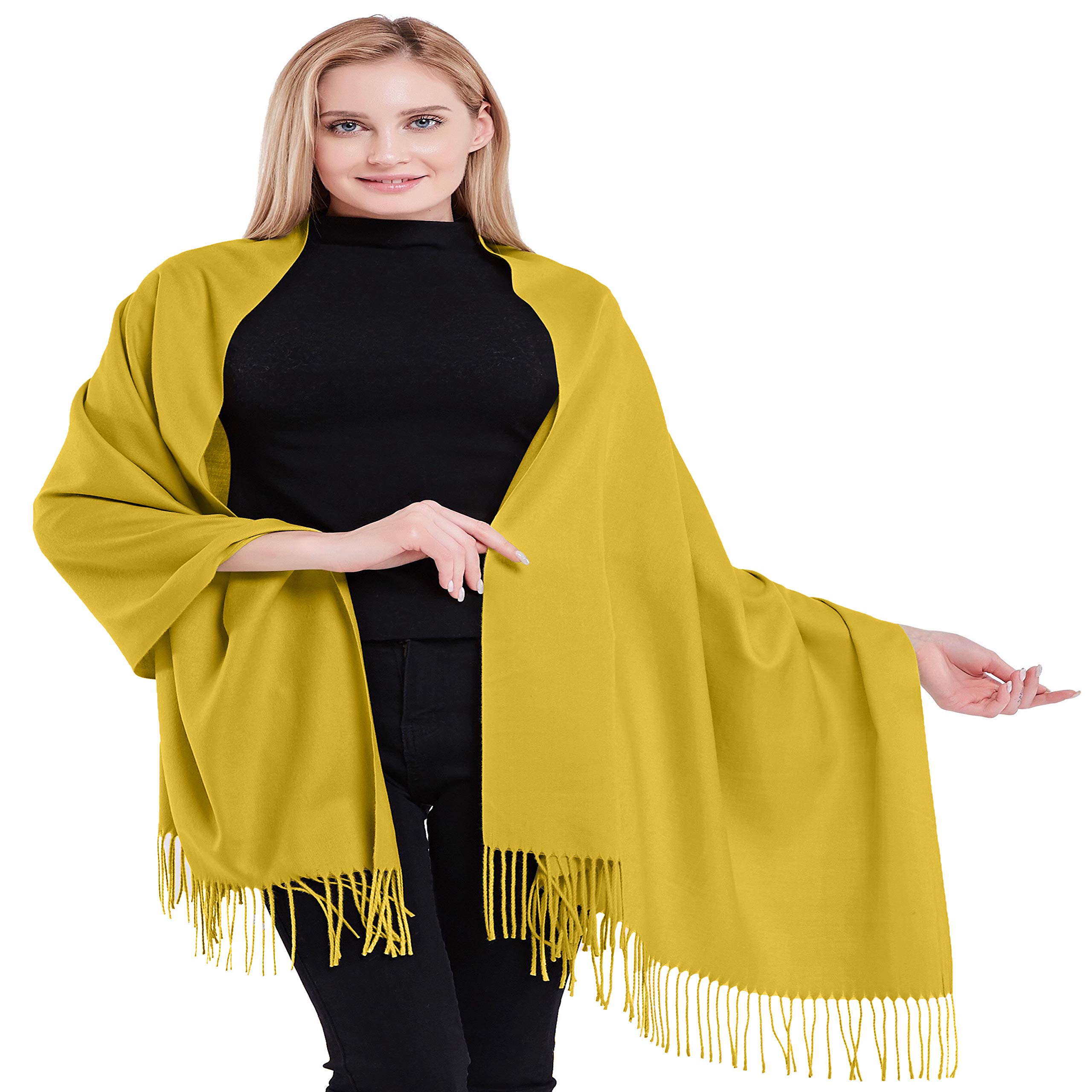 CJ Apparel Damen Schal aus 100% Kaschmir, Handgefertigt in Nepal Pashmina-Schal (1er Pack)