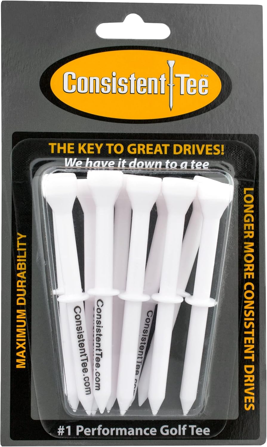 ProActive Sports Consistent Tee 3 1/4" Pack of 10 Durable, Biodegradable Tees for Perfect Height and Position (Orange) : Sports & Outdoors