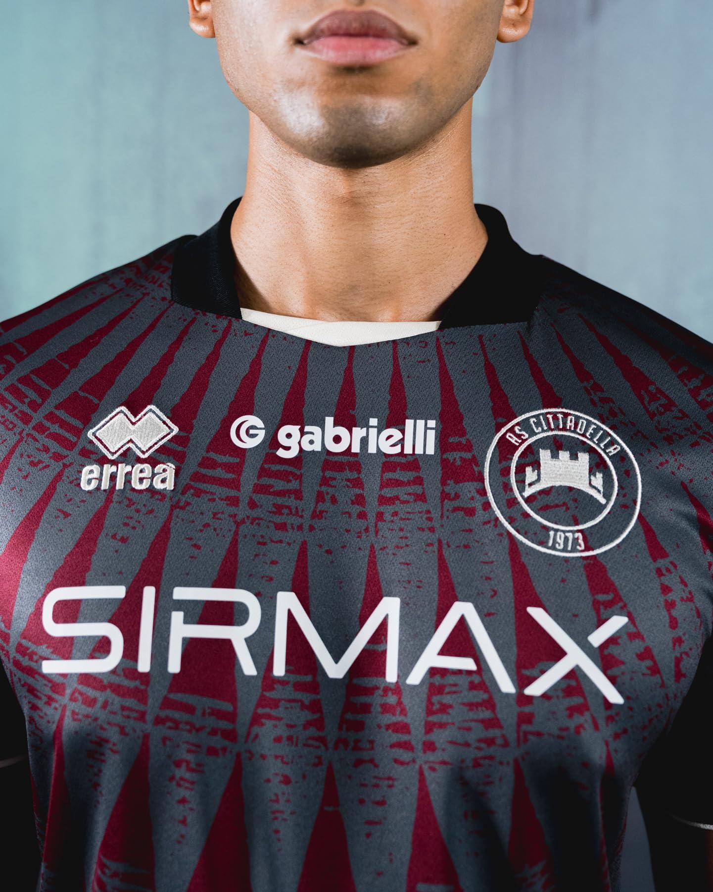 Maglia Calcio Uomo Special Edition 2025/26, Quarta Maglia Calcio Personalizzabile, Ufficiale Errea Uomo x Cittadella Calcio, Color Grigio, Edizione Speciale da Collezione