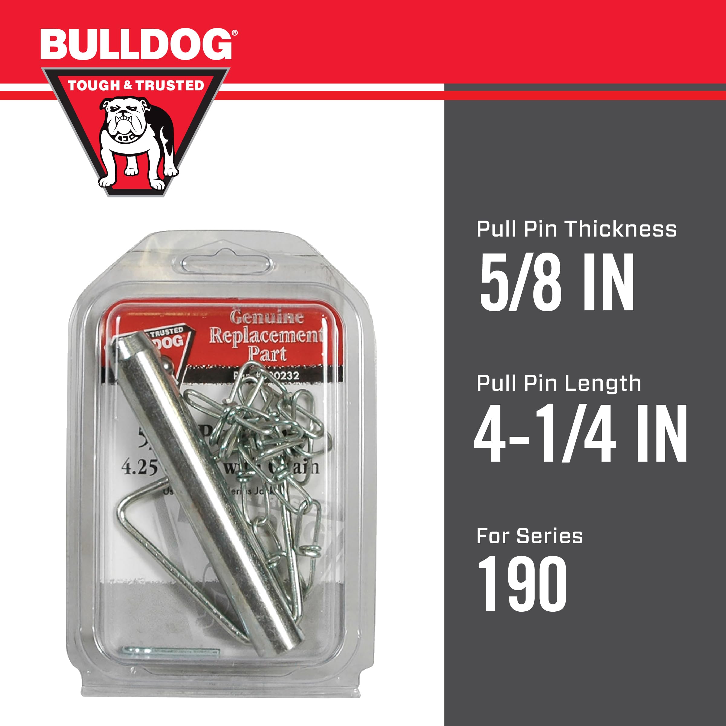 Amazon.co.jp: ブルドッグ5 / 8インチプルピン、4.25-inch Tall with