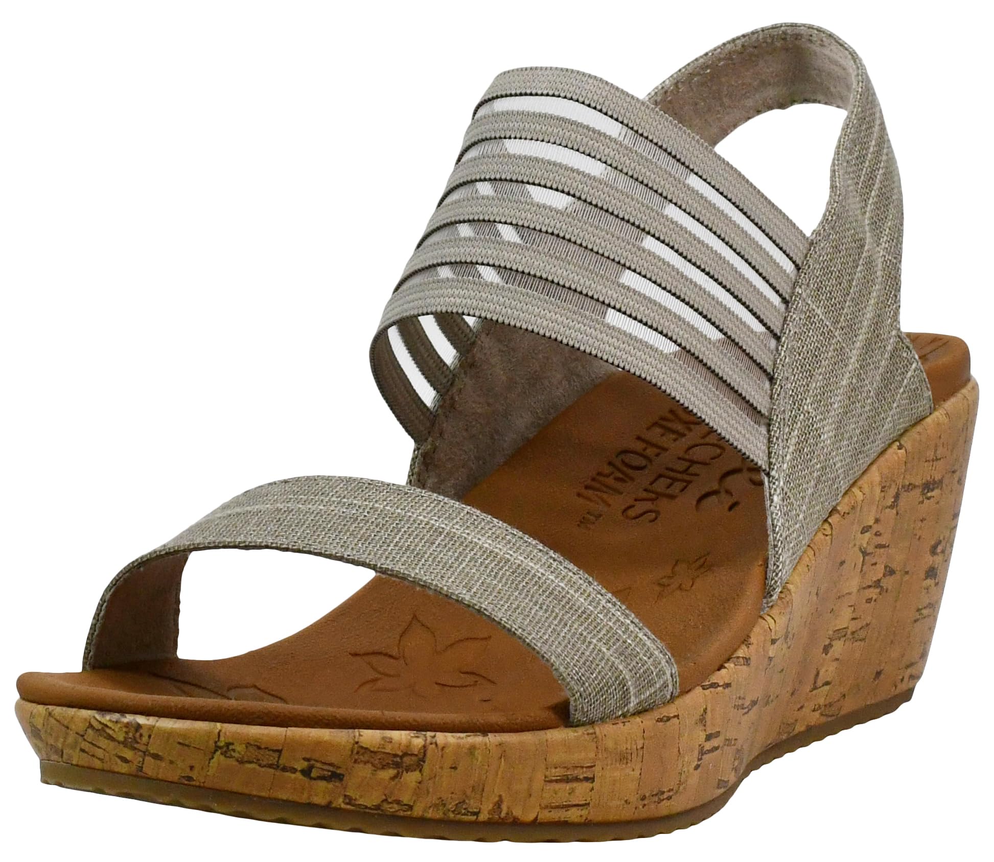 Skechers Women's Beverlee Smitten Kitten Wedge Sandal