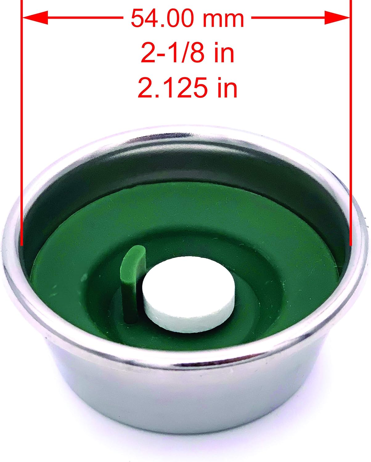 Backflush Disc – Blind Insert for Espresso Machine – Food-Grade Silicone – 3 Size Variations – Compatible with Cleaning Tablets and Powder – Wide Compatibility (54mm) : Home & Kitchen
