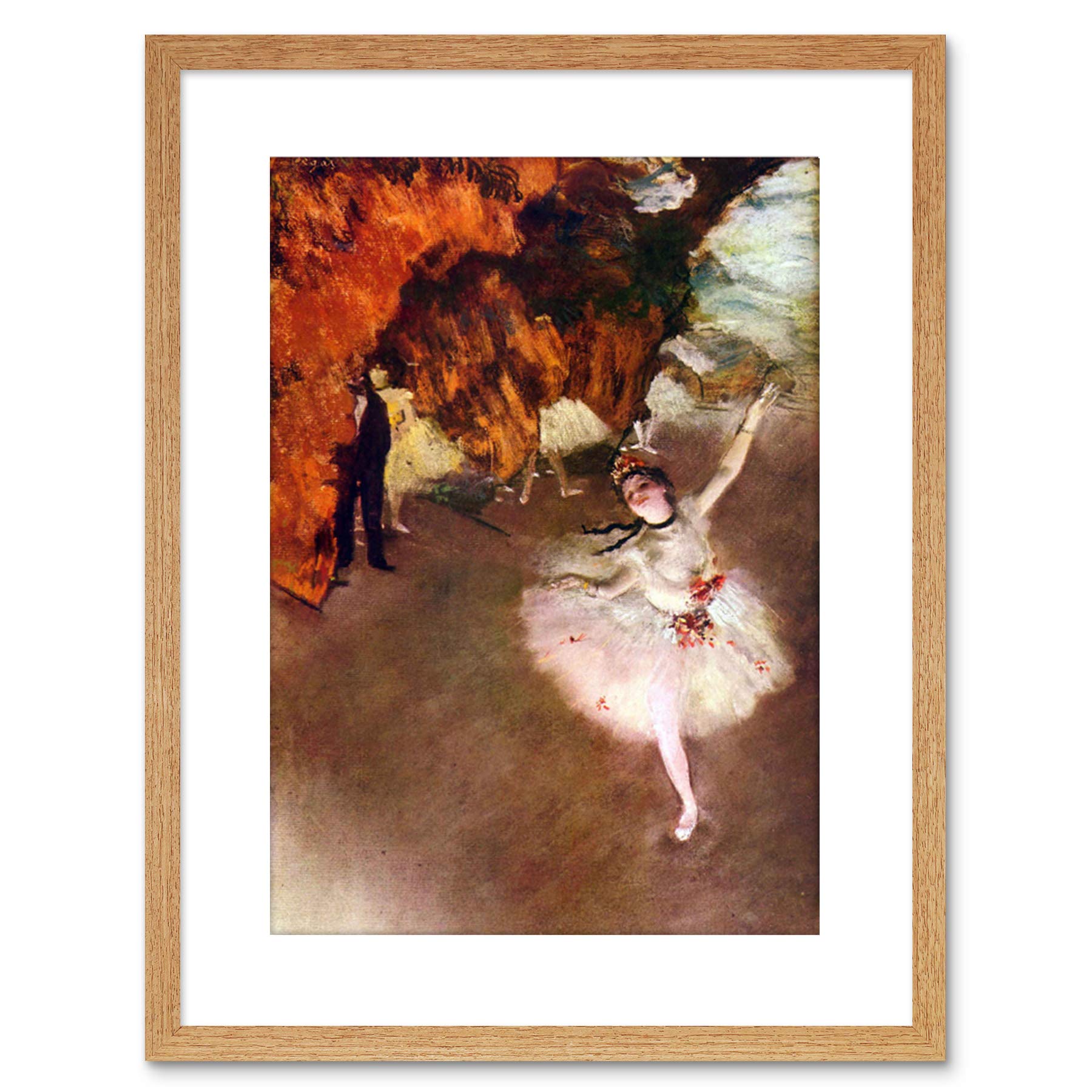 Wee Blue Coo PAINTING DEGAS PRIMA BALLERINA OLD MASTER FRAMED PICTURE ART PRINT F97X8410