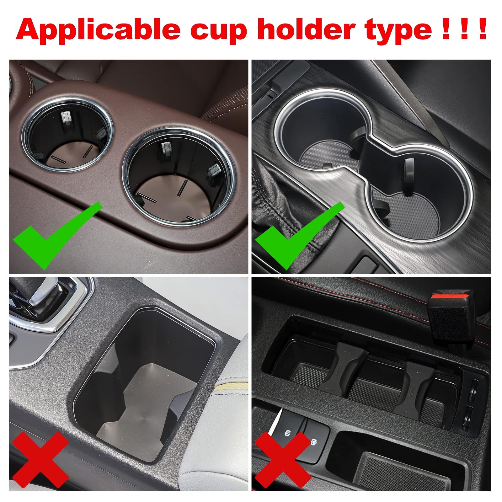 AUTOUTLET Espansore Portabicchieri per Auto, Adattatore Universale