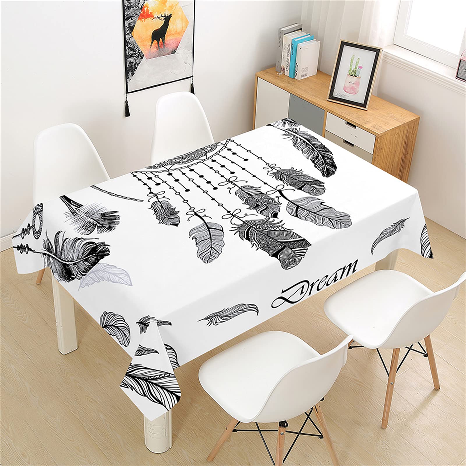 Tovaglia 3D Rettangolare Con Farfalle | Impermeabile E Antimacchia | 100x140 Cm | Lavabile | Per Cucina, Giardino E Feste