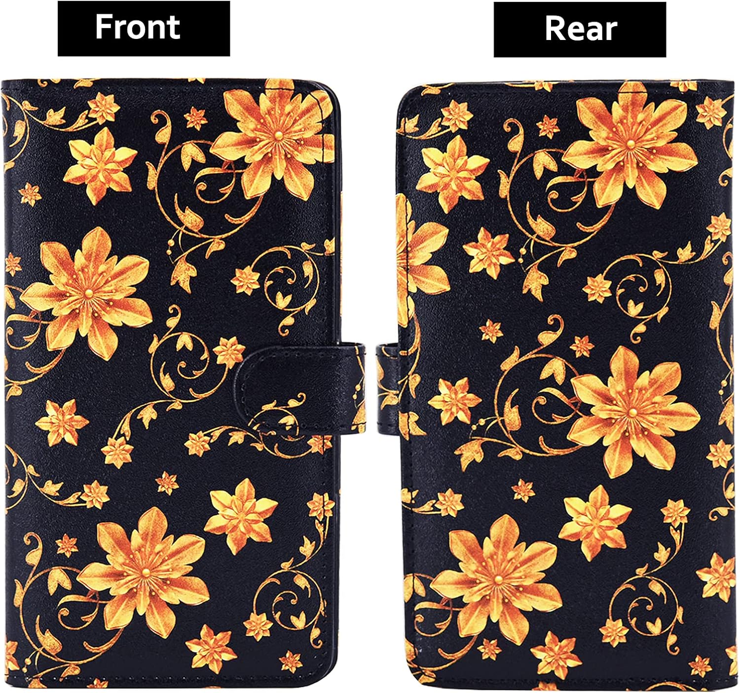 RSAquar Premium Leather Checkbook Cover For Men & Women Checkbook Holder Wallet with RFID Blocking (Paisley Flower) : Clothing, Shoes & Jewelry