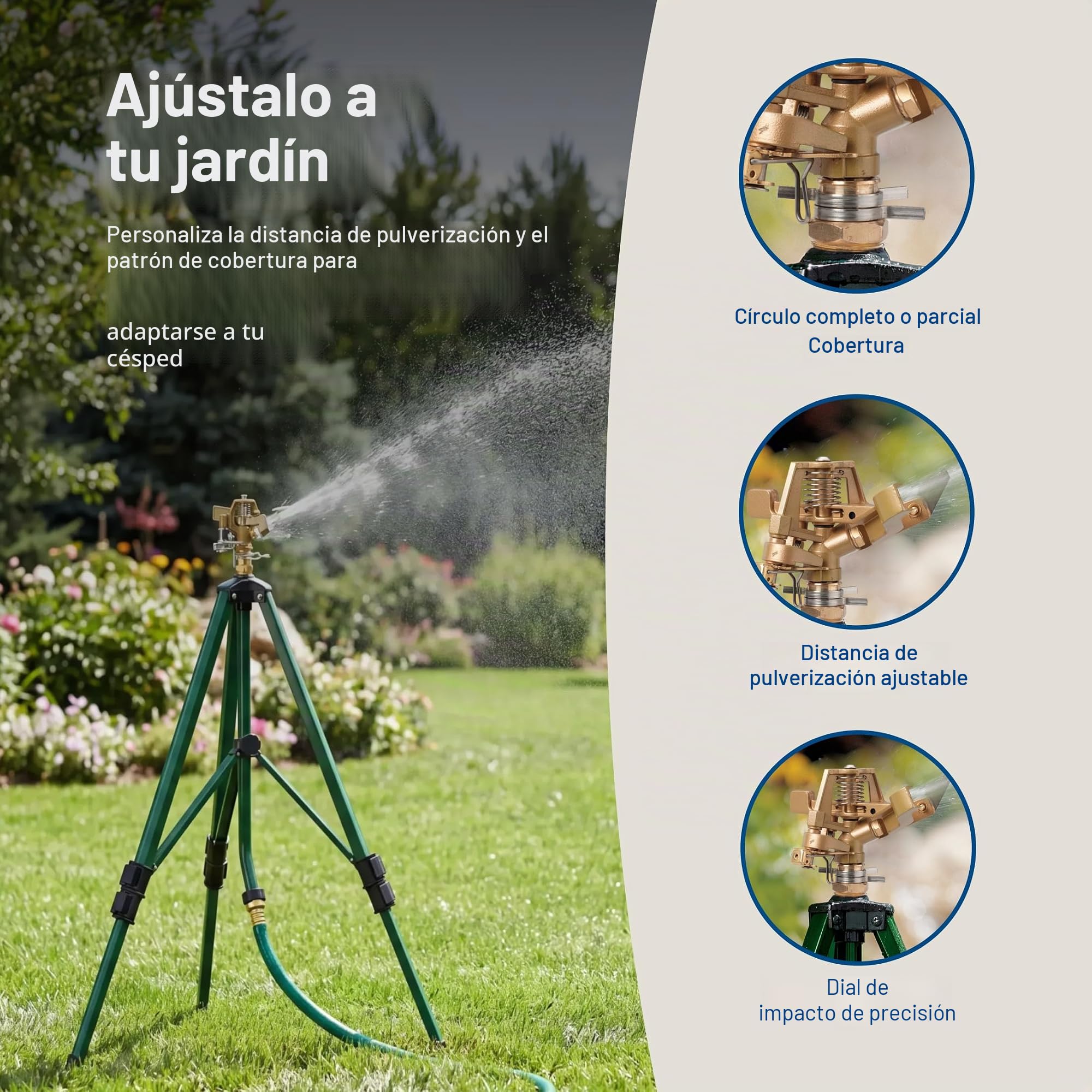 Orbit 56667N Zinc Impact Sprinkler on Tripod Base