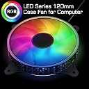 RiaTech 3 Pack RGB LED 120mm Case Fan For PC, 1500 RPM gallery image
