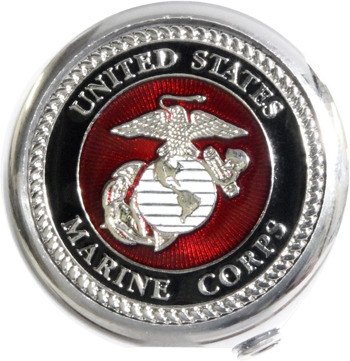 PRO PAD INC LTOP-MC Double-Sided Stainless Steel Decorative Motorcycle Flag Pole Topper, Fits PPI 9" or 13" Poles, United States Marine Corps, Made in The USA