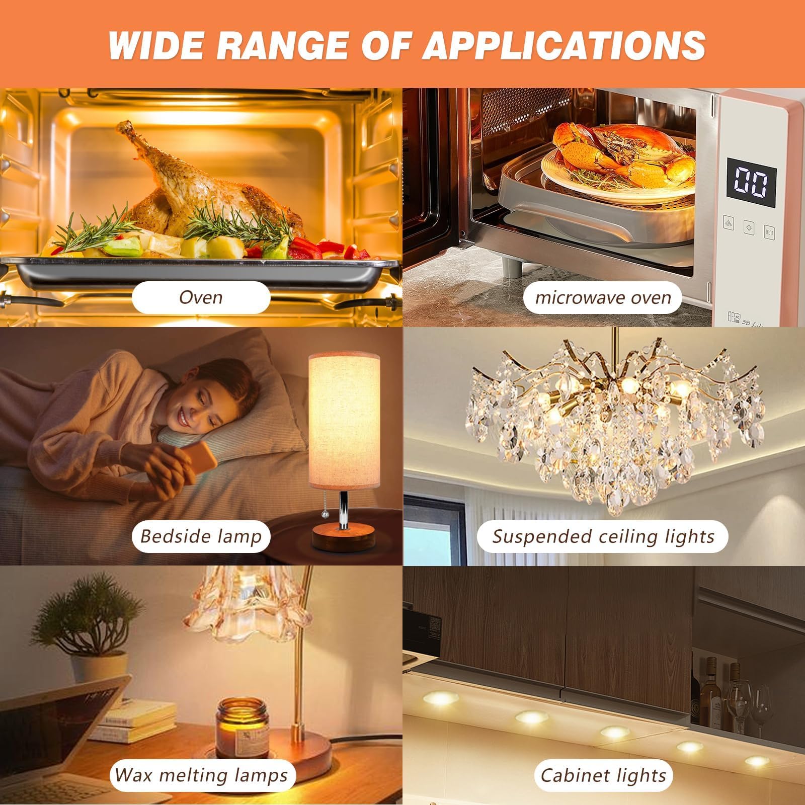 Lichtbronnen G9, 10 stuks, 40 W, 230 V, 2900 K, 480 lm, dimbaar, warm wit, G9, halogeenlamp, geschikt voor oven, plafondlampen, wandlampen, kastverlichting en dergelijke