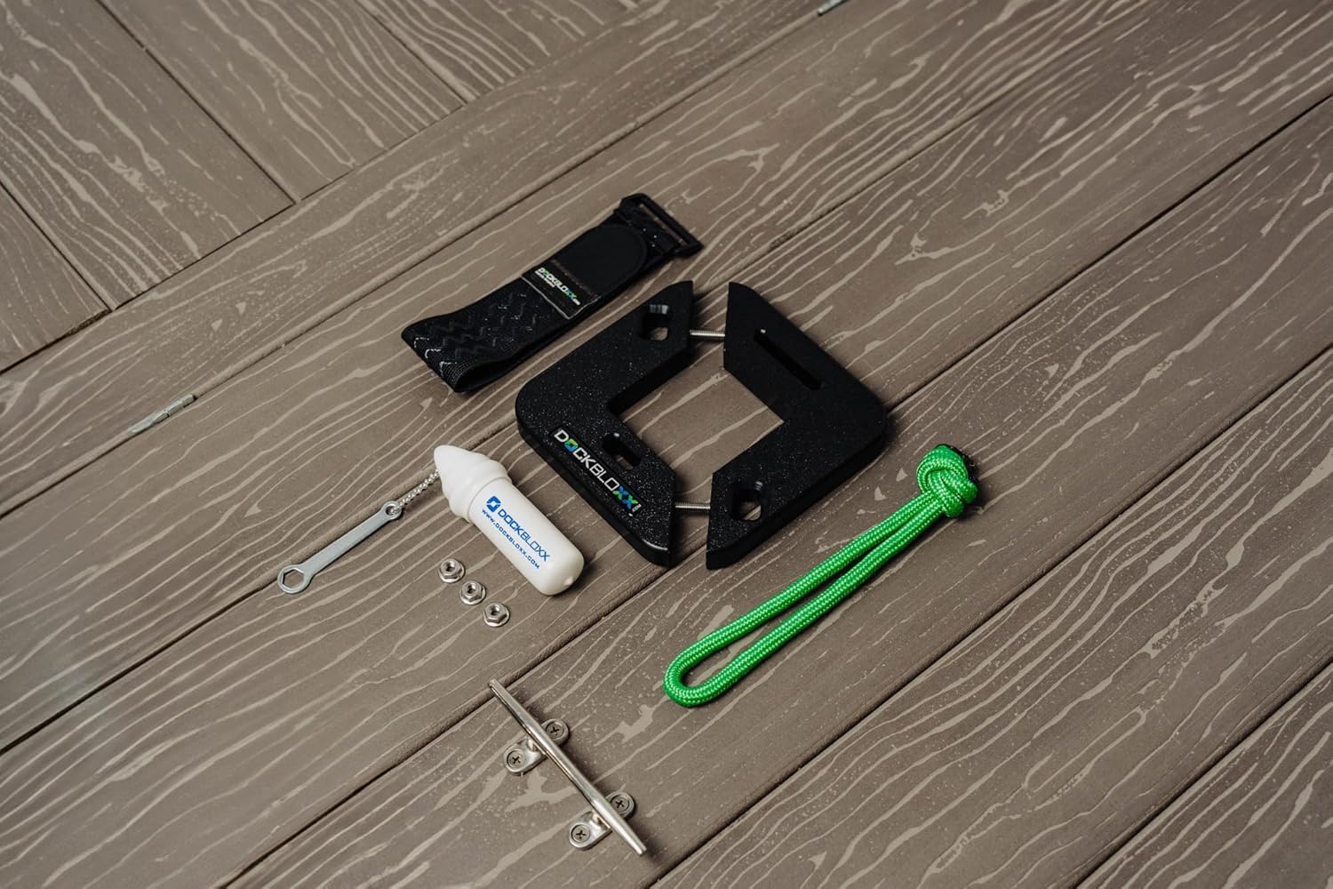 Tow-Behind Dock Storage - Keep Tubes Secure & Organized - No Drill Easy Install - Heavy Duty, UV & Rust Resistant - Made in USA- Fits a 3" Square Post