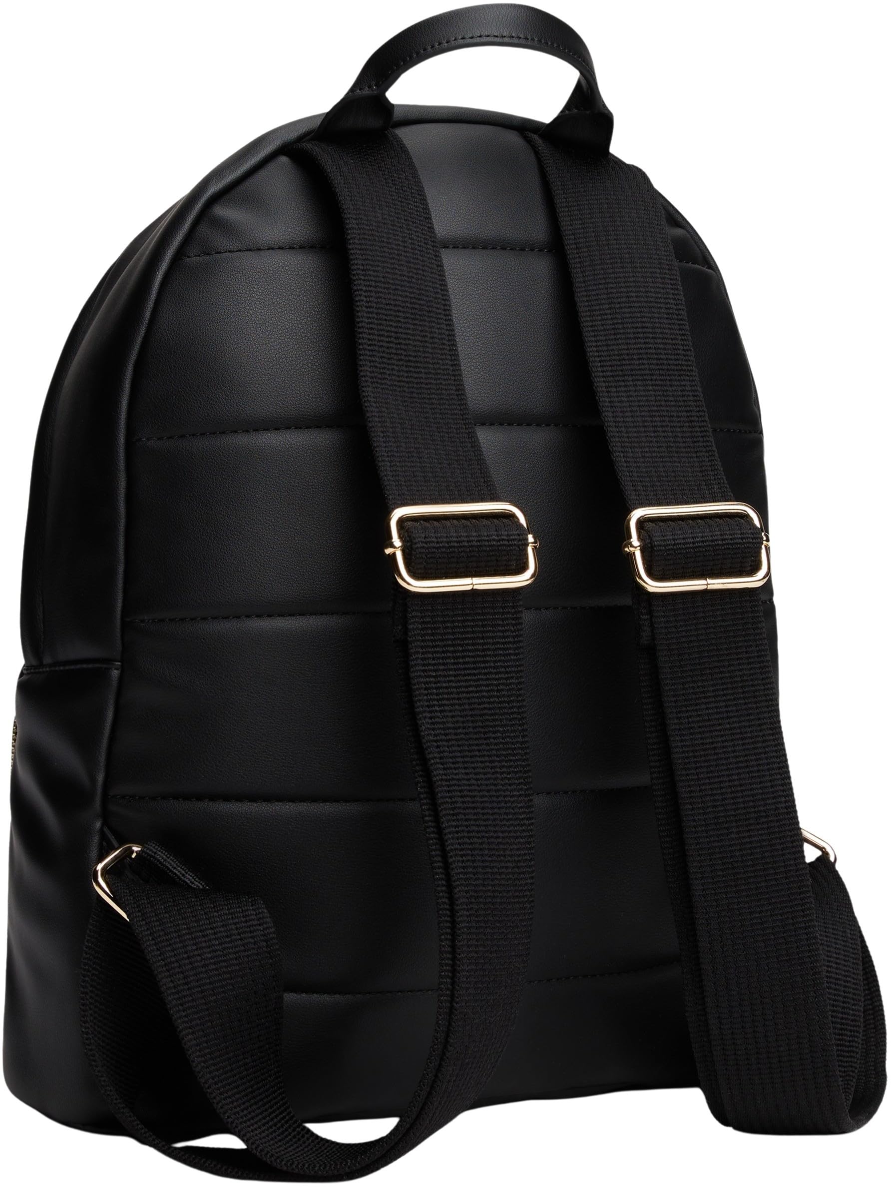 Tommy Hilfiger Mochila Mujer Soft Dome con logotipo, Negro (Black), Talla Única