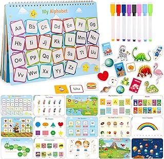 DINORUN Montessori Toys Busy Book for Toddlers 30 Themes Toddler Toys Preschool Learning Books Educational Toys for 2 3 4 5 Year old Boys and Girls