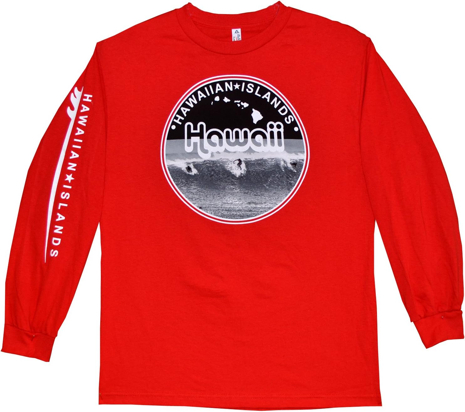 RJC Unisex Surfers Hawaii Island Long Sleeve Tee Shirt